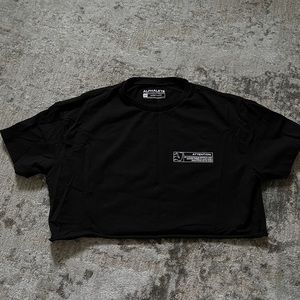 Alphalete Black Short Sleeve Crop Top